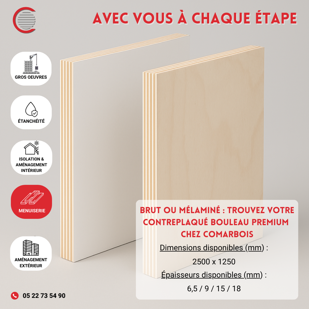 contreplaqué bouleau comarbois
